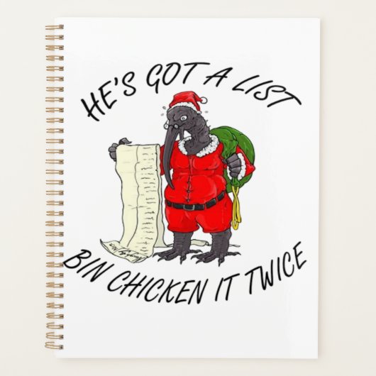 Santa Bin Chicken Planer (Vorderseite)