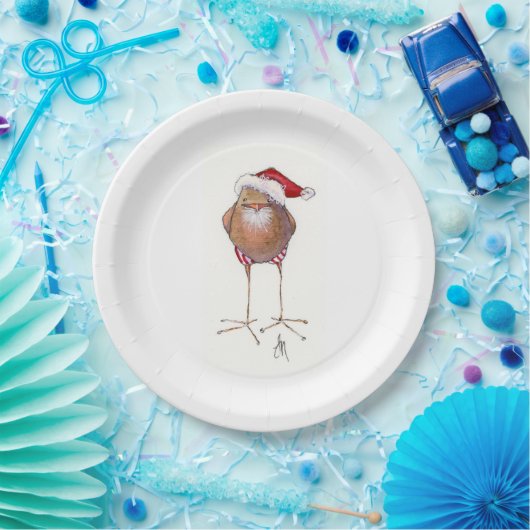 SANTA BIRD PAPIERPLATTE PAPPTELLER (Party)