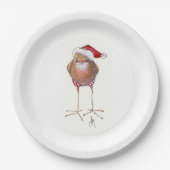 SANTA BIRD PAPIERPLATTE PAPPTELLER (Vorderseite)