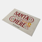 Santa bitte hier anhalten fußmatte (Schrägansicht)