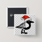 Santa-Black-Blog-Plover Button (Vorne & Hinten)