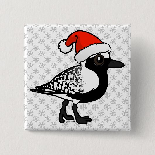Santa-Black-Blog-Plover Button (Vorderseite)