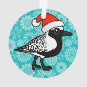 Santa-Black-Blog-Plover Ornament (Rückseite)