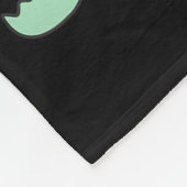 Santa Black Cat Tangled Up In Christmas Tree Light Fleecedecke (Ecke)