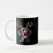 Santa Black Labrador Christmas Black Labrador Dog  Kaffeetasse (Links)