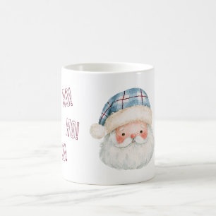Santa Blaue Mütze Ho! Ho! Ho! Weihnachten Kaffeetasse