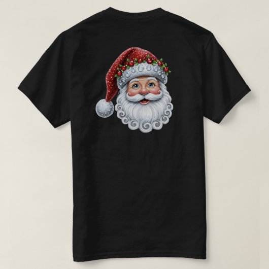 Santa Bling-Bling T-Shirt (Design Rückseite)