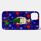 santa blonde merman hässliche Weihnachtsgeschenke Case-Mate iPhone Hülle (Rückseite (Horizontal))