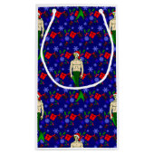 santa blonde merman hässliche Weihnachtsgeschenke Kleine Geschenktüte (Rückseite)