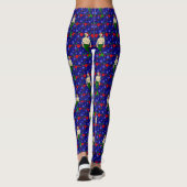 santa blonde merman hässliche Weihnachtsgeschenke Leggings (Rückseite)