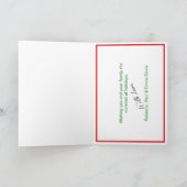 Santa Blue Crab mit Mallet Christmas Card Custom Karte (Innenseite)