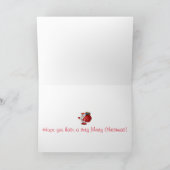 Santa Blue Glitzer Balls Frohe Weihnachten (Innenseite)