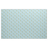 Santa Blue Pastel Vintage Weihnachten Stoff (Yard (91,4 cm))