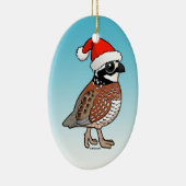 Santa Bobwhite Keramik Ornament (Rechts)