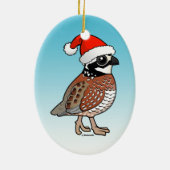 Santa Bobwhite Keramik Ornament (Hinten)