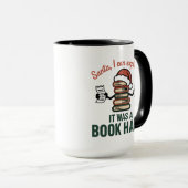 Santa Book Haul Holiday Fun Tasse (VorderseiteRechts)