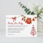 Santa Books for Baby Card Begleitkarte (Stehend Vorderseite)