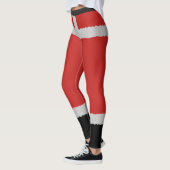 Santa Boots Frau Claus Weihnachtsfeiertag Leggings (Links)
