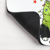 Santa Border Collie Christmas Border Collie Dog Mo Mousepad (Ecke)