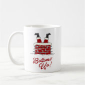 Santa Bottoms Up Funny Holiday Kitchen and Gift Kaffeetasse (Links)