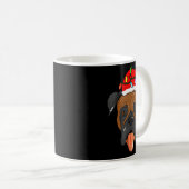 Santa Boxer Light Christmas Kaffeetasse (VorderseiteRechts)