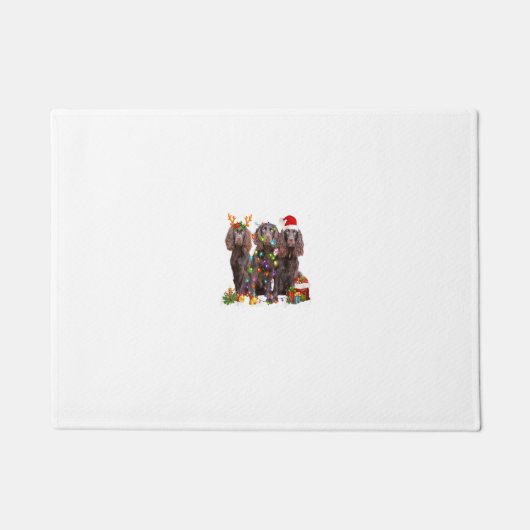 Santa Boykin Spaniel Dog Gorgeous Reindeer Christm Fußmatte (Vorderseite)