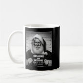 Santa Breaking Entering Mugshot Funny Christmas Ho Kaffeetasse (Links)