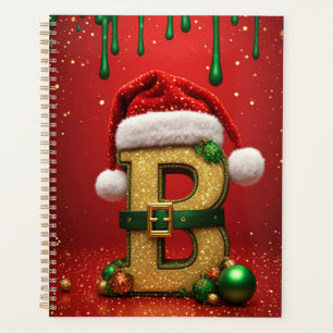 Santa Brief B Mit Immergrünen Weihnachtsdetails Planer