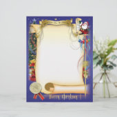 Santa-Brief Briefbogen (Stehend Vorderseite)