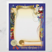 Santa-Brief Briefbogen (Vorne/Hinten)