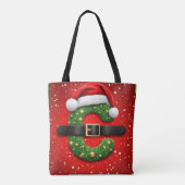 Santa Brief C Mit Weihnachtskranz Dekor 🎁 Tasche (Rückseite)