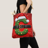Santa Brief C Mit Weihnachtskranz Dekor 🎁 Tasche (Von Nahem)