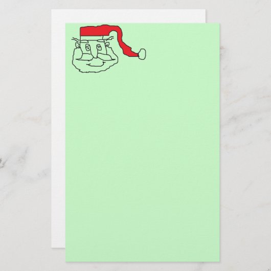 Santa Briefpapier (Vorne/Hinten)