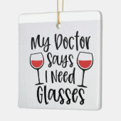 SANTA BRINGT NUR DEN *WEIN* DIESE KERAMIK KERAMIKORNAMENT (Links)