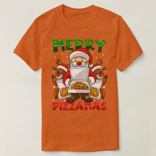 Santa Brodid dir Pizza T-Shirt (Design vorne)