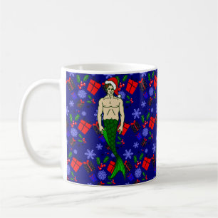 Santa Brunette Merman Ugly Xmas Ohrfeigen Kaffeetasse