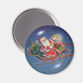 SANTA BUBBLE von SHARON SHARPE Magnet (Vorderseite/Rückseite)