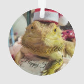 Santa Bubbs Acrylschmuck Ornament (Rückseite)