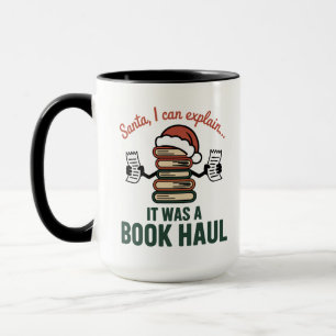 Santa Buch-Haul-Weihnachtsspaß Tasse