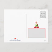 Santa Buddha Namaste individuell anpassbar Feiertagspostkarte (Rückseite)