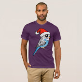 Santa Budgie Blue T-Shirt (Vorne ganz)