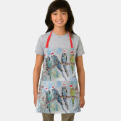 Santa Budgies Budgie Vogel Boys Weihnachtszeit Sch Schürze (Insitu)