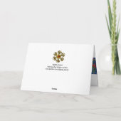 SANTA BUGLER / MUSIK CHRISTMAS NACHT FEIERTAGSKARTE (Rückseite)