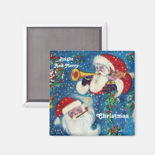 SANTA BUGLER Weihnachtsnacht Magnet (Vorderseite/Rückseite)