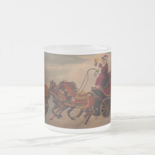 Santa Bühne Coach, original von Gary Poling Mattglastasse (Mittel)