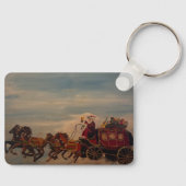 Santa Bühne Coach, original von Gary Poling Schlüsselanhänger (Vorderseite)
