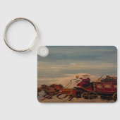 Santa Bühne Coach, original von Gary Poling Schlüsselanhänger (Rückseite)