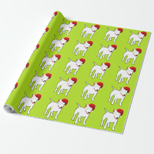 Santa Bull Terrier Geschenkpapier