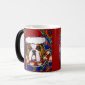 Santa Bulldog Tasse (Vorderseite Links)