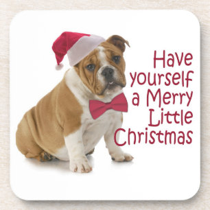 Santa Bulldog Untersetzer